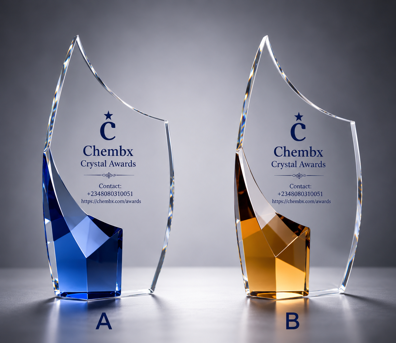 Crystal glass awards maker delivering to Ibadan Oyo State within days