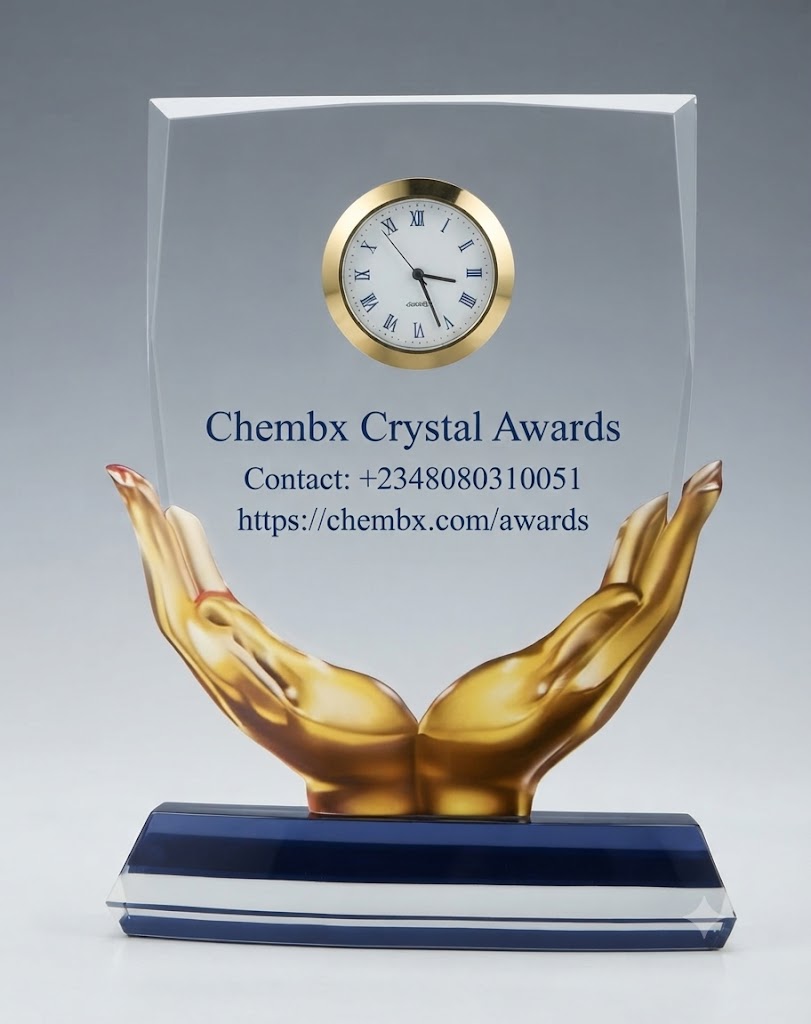 Crystal glass awards for schools and graduations Nigeria fast delivery