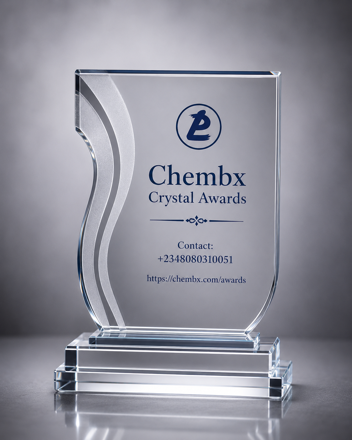 Crystal glass plaque awards for events and conferences Lagos Nigeria