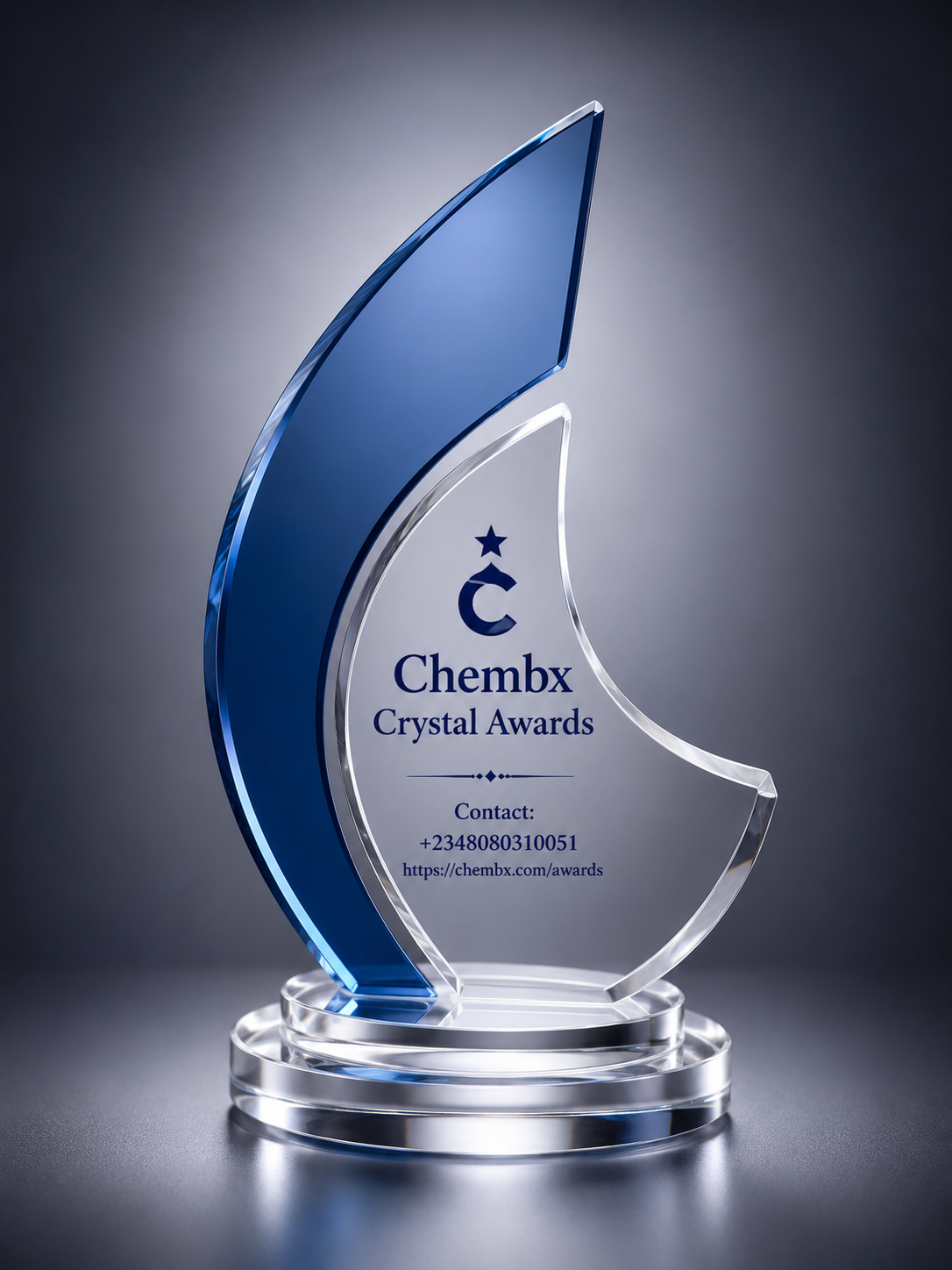 Crystal glass plaques manufacturer Nigeria same week delivery to Lagos and Abuja