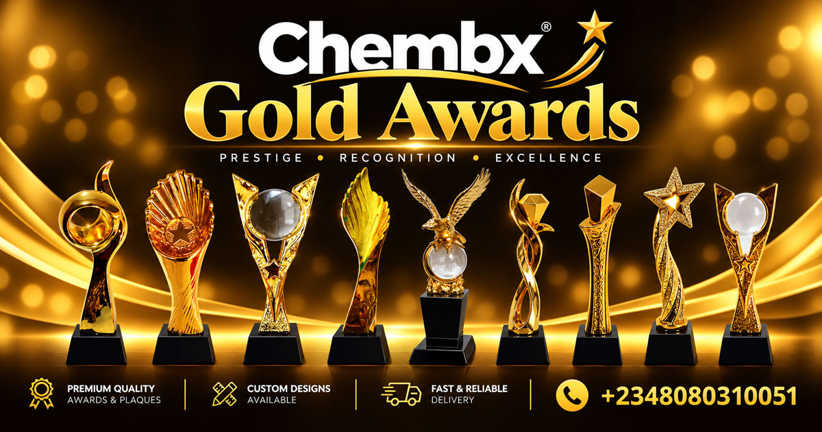 Premium Gold Awards Plaques & Trophies Best Dealer & Branding Company in Lagos Nigeria