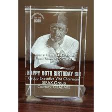 3D laser-inscribed photo crystal cube Chembx Ghana