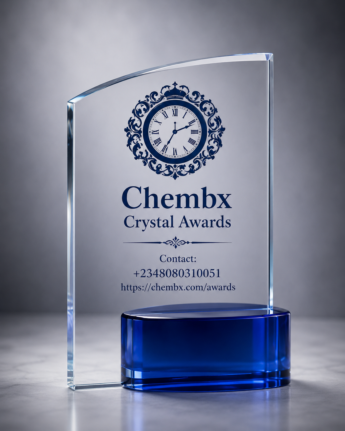 Crystal glass award plaques delivered to Dome Accra Ghana within days