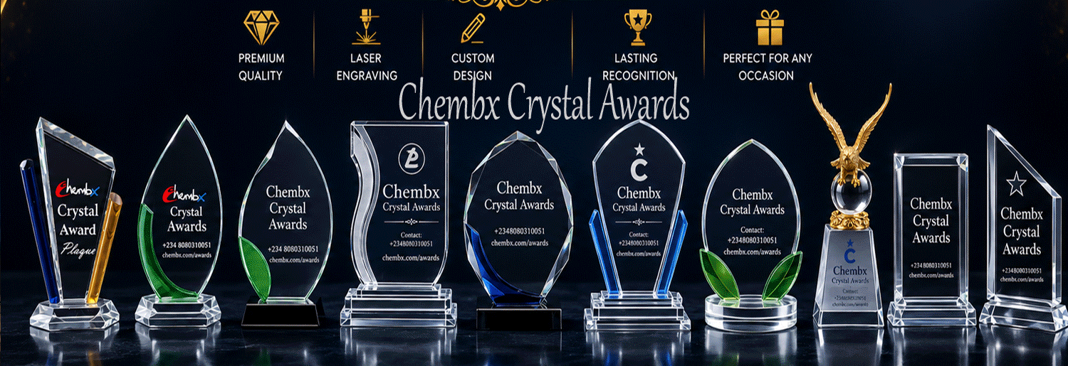 Custom crystal glass awards manufacturer serving all major cities and towns in Ghana.