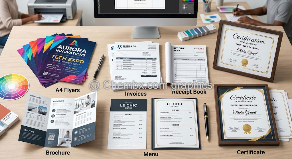 Professional graphic designer in Lagos Nigeria creating custom logos, business cards, flyers, brochures, banners, and complete branding solutions for businesses worldwide.