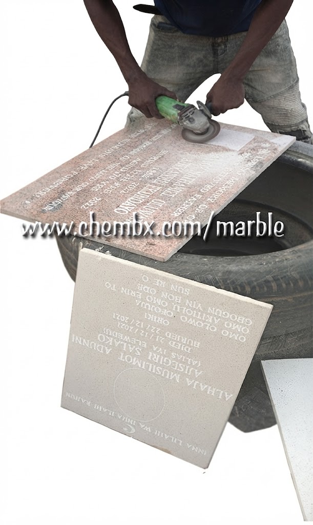 Best drawing, engraving, printing and designing on marble headstones and granite monuments in Lagos Island, Victoria Island, Ikoyi, Lekki and Ajah, Nigeria by Chembx.