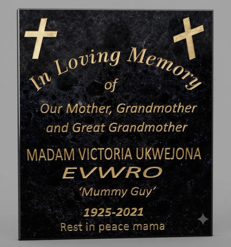 Best granite headstone engraving, marble printing and memorial artwork in Oshodi, Ojo, Ibeju-Lekki, Sangotedo, Ikate and Iyana Ipaja, Lagos.
