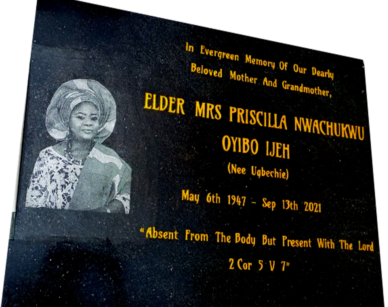 Grave and memorial engraving and printing company in Lagos – specializing in marble and granite plaques