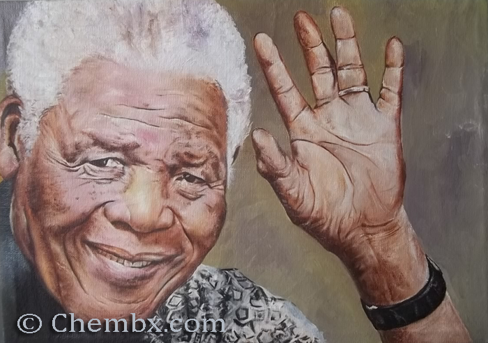Artwork of hand painting